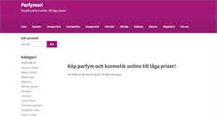 Desktop Screenshot of parfymeri.se